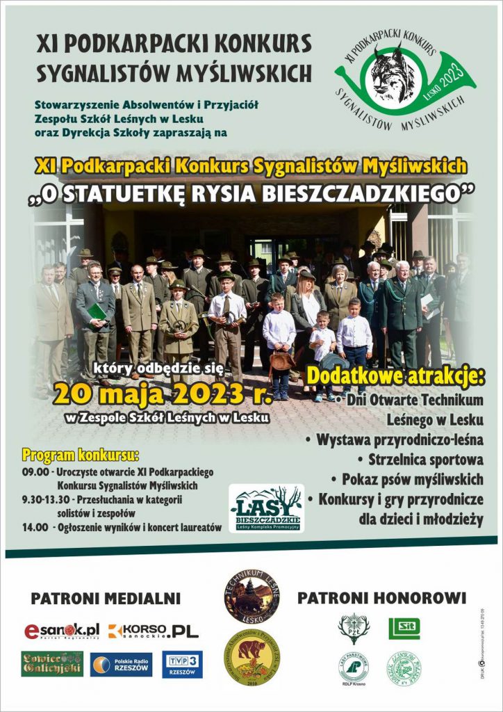 SZKOLA LESKO Dawid Golebiowski XI Konkurs Sygnalistow Mysliwskich 2023 plakat A3 4 0(1)