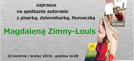 Na spotkanie z Magdaleną Zimny-Louis zaprasza leska Biblioteka