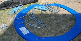 Łupem złodziei padła… dziecięca trampolina